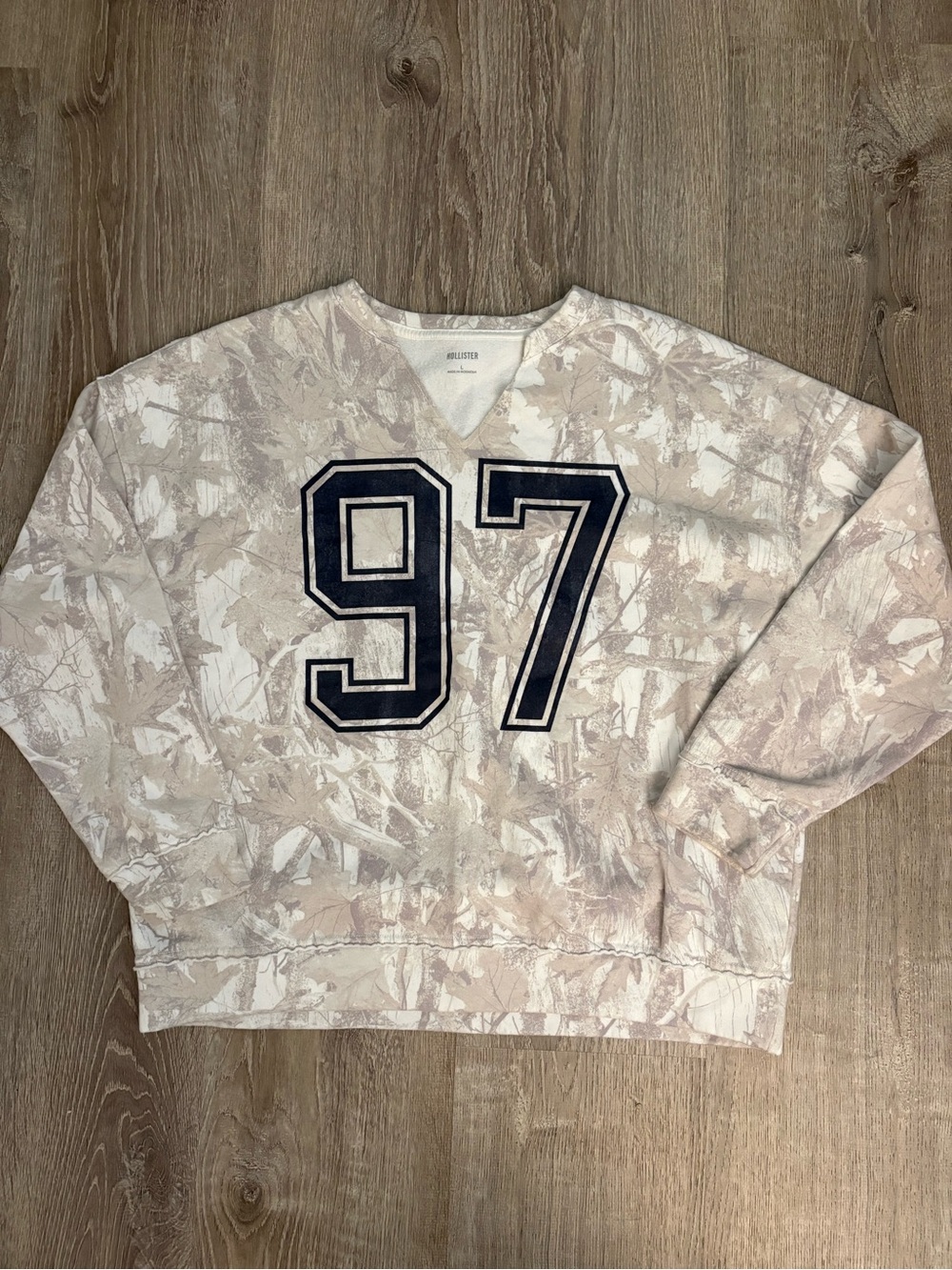 Camo hollister crewneck